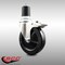Service Caster 5 Inch 316SS Hard Rubber Swivel 1-3/4 Inch Expanding Stem Caster Lock Brake SCC SCC-SS316TTLEX20S514-HRS-134 - alternate 2